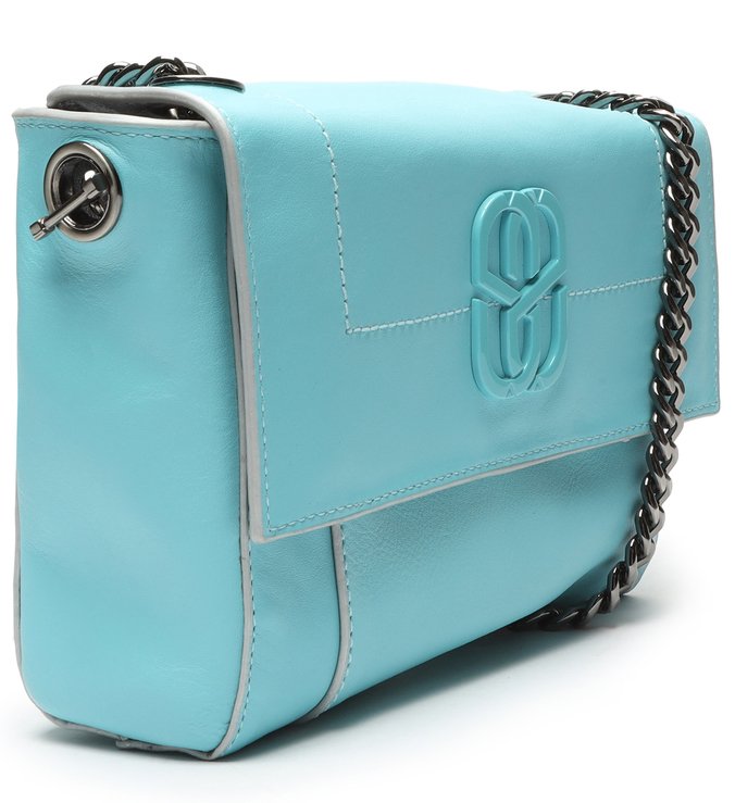 Crossbody Double Face Metallic Prata Crossbody Double Face Metallic Prata