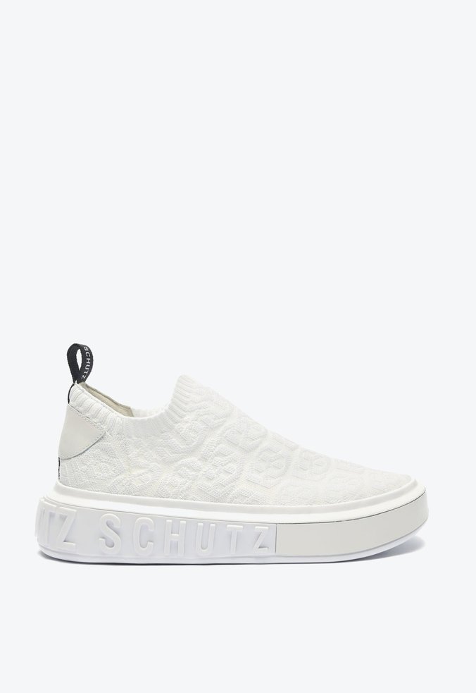 Tênis It Schutz Logo Knit Branco