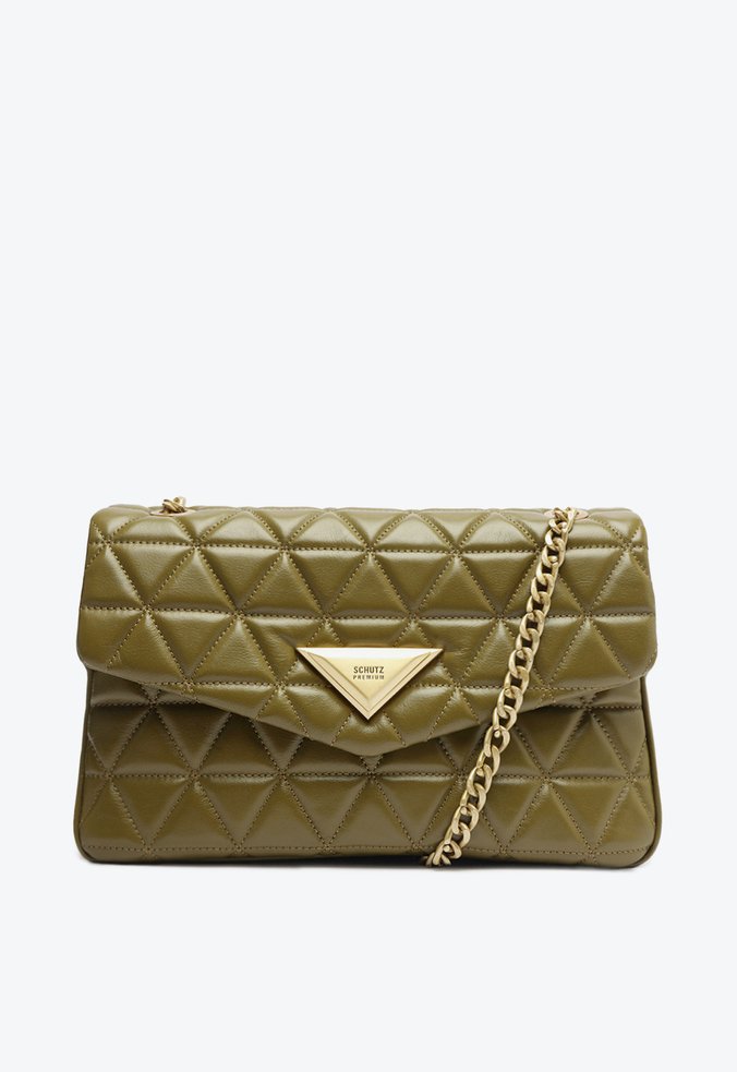 Bolsa Grande Tiracolo 944 Matelassê Verde