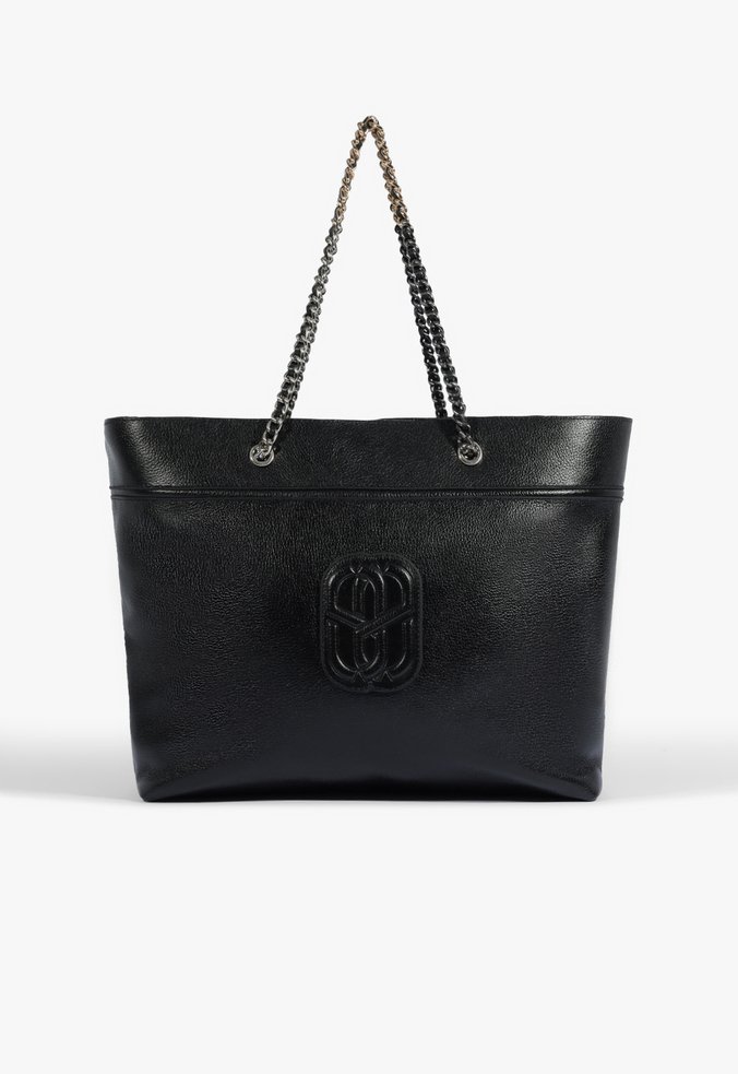 Bolsa Shopping Belle Couro Preta