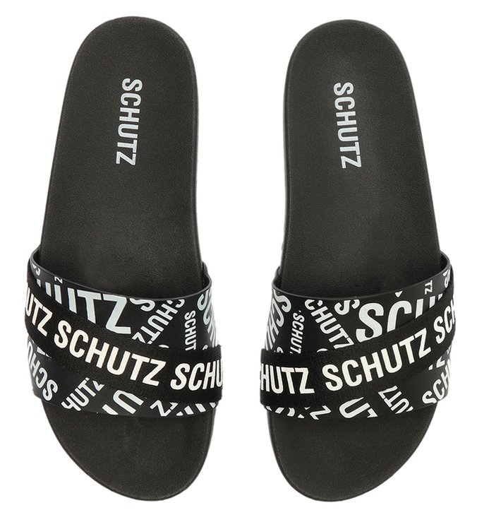 Chinelo Slide Jellys Schutz Preto Chinelo Slide Jellys Schutz Preto