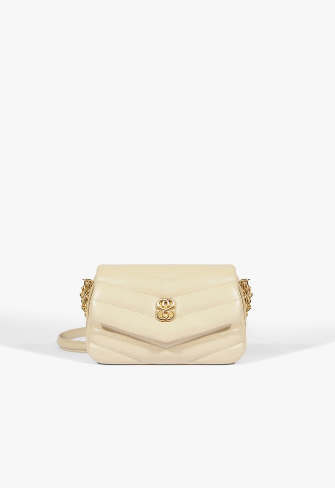 Bolsa Tiracolo Mini Icon Elara Couro Branca