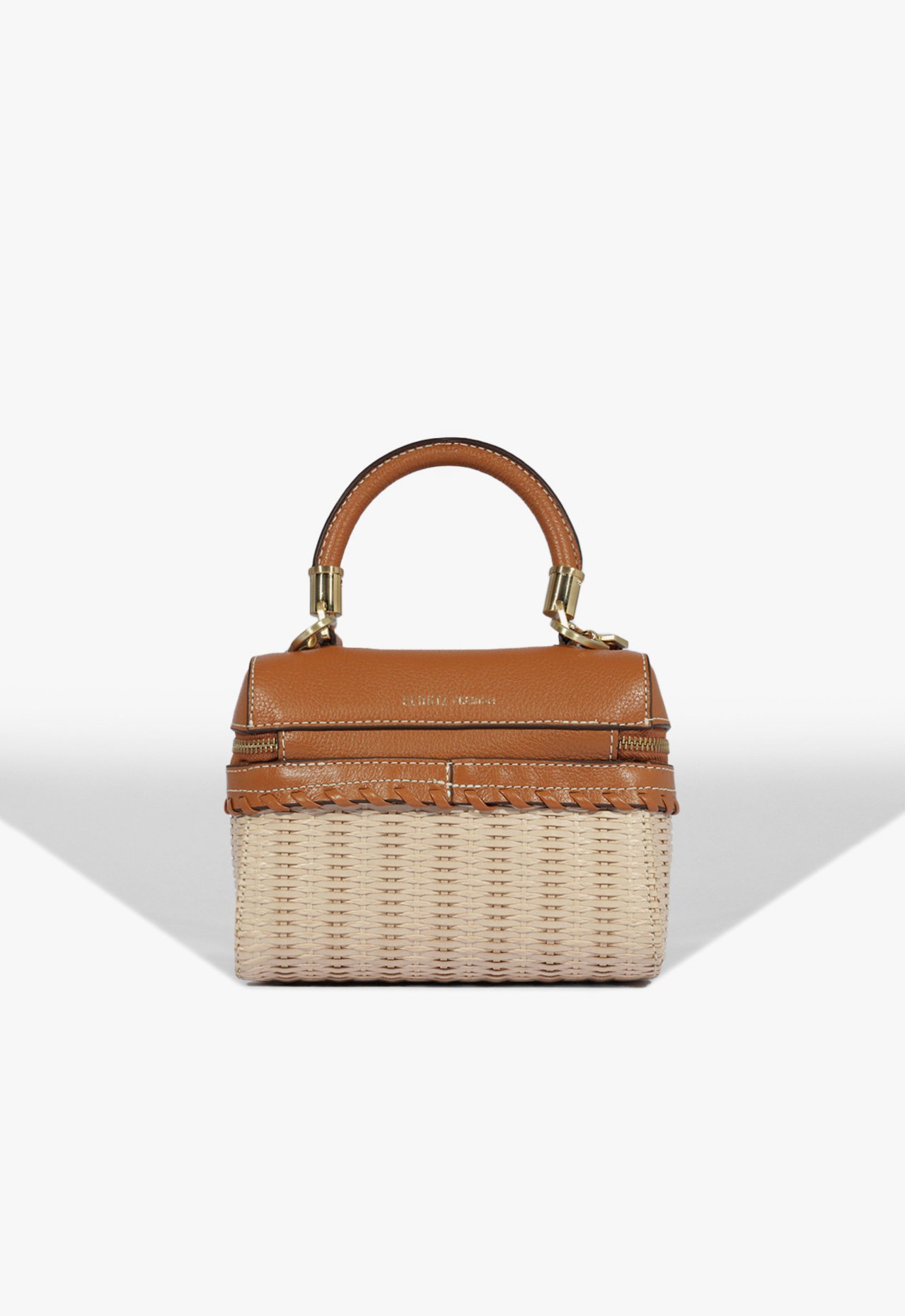 Bolsa Satchel Lorena Picnic Couro Marom | Schutz
