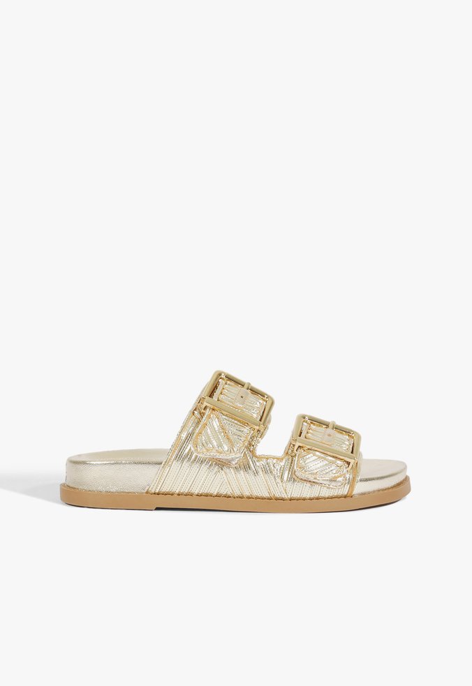 Papete Lupita Buckle Sporty Platina