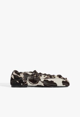 Sapatilha Ballerina Lola Textura Animal Print | Schutz