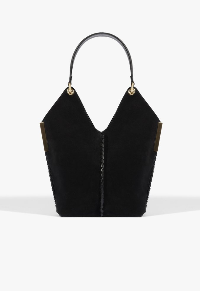 Bolsa Hobo Josie Camurça Preta