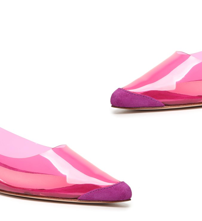 Rasteira Slingback Vinil Rosa Rasteira Slingback Vinil Rosa