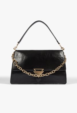 Bolsa Abby Shoulder Grande Couro Preta