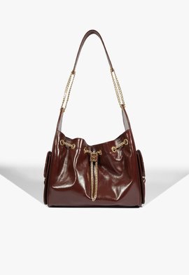 Bolsa Tiracolo Média Lilibet Couro Vinho