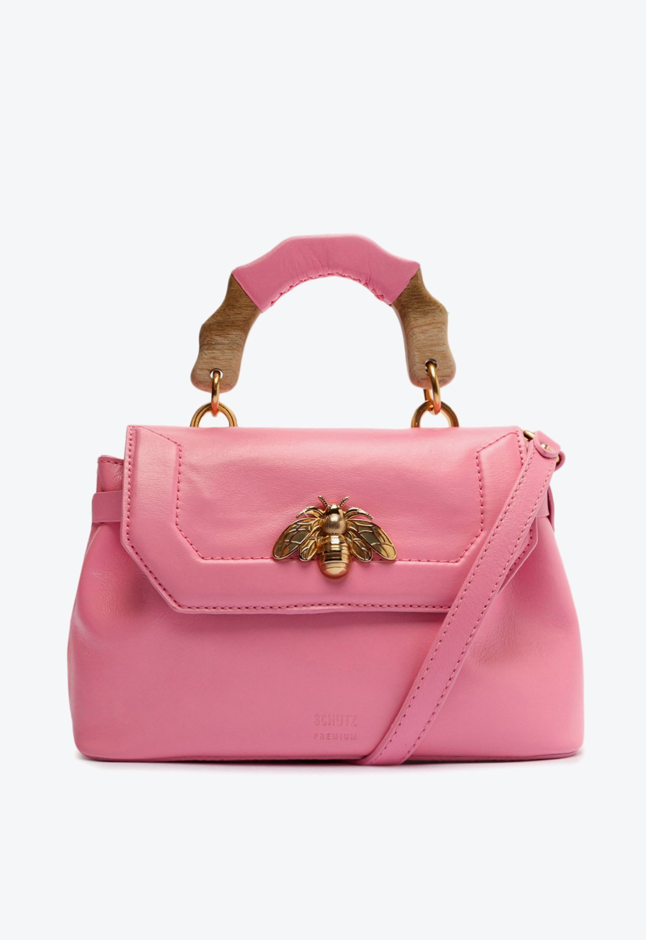 Bolsa Tiracolo Média Believe Couro Rosa | Schutz