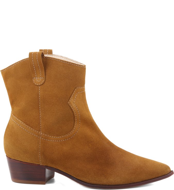 Bota Natural Folk Suede Brandy