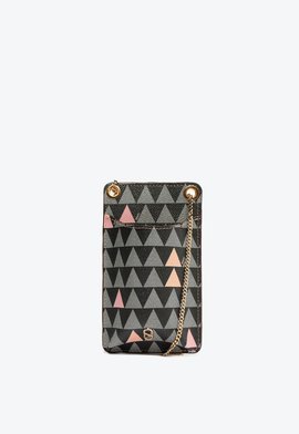 Porta Celular Liz Triangle Couro Preto | Schutz
