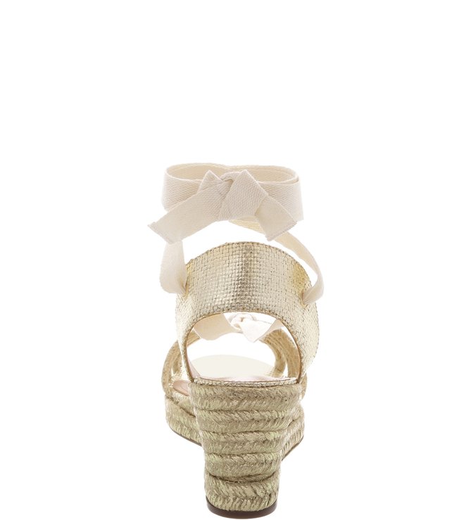 Sapato Espadrille Amarração Bege Sapato Espadrille Amarração Bege