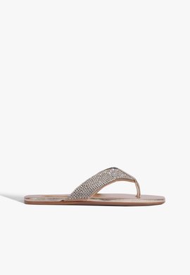 Rasteira Couro Dourado