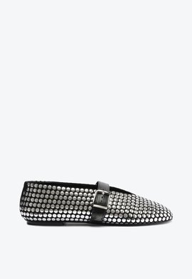 Sapatilha Studs Camurça Preta