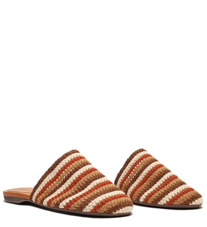Flat Mule Bohemian Pop Multicolor Neutral Flat Mule Bohemian Pop Multicolor Neutral