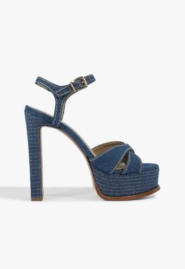 Sandália Plataforma Meia Pata Azul