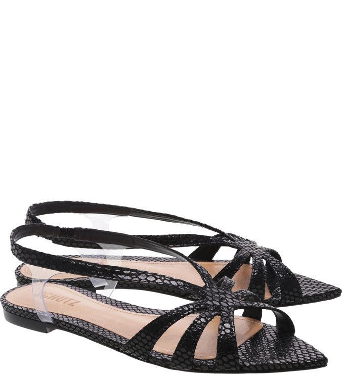 Pointy Flat Bright Snake Black Pointy Flat Bright Snake Black