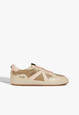 Tênis Schutz ST 001 Couro Bege Rosa