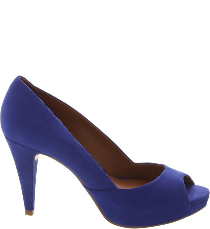 Scarpin Peep Toe Blue