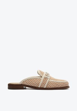 Sapato Mule Tecido Branca