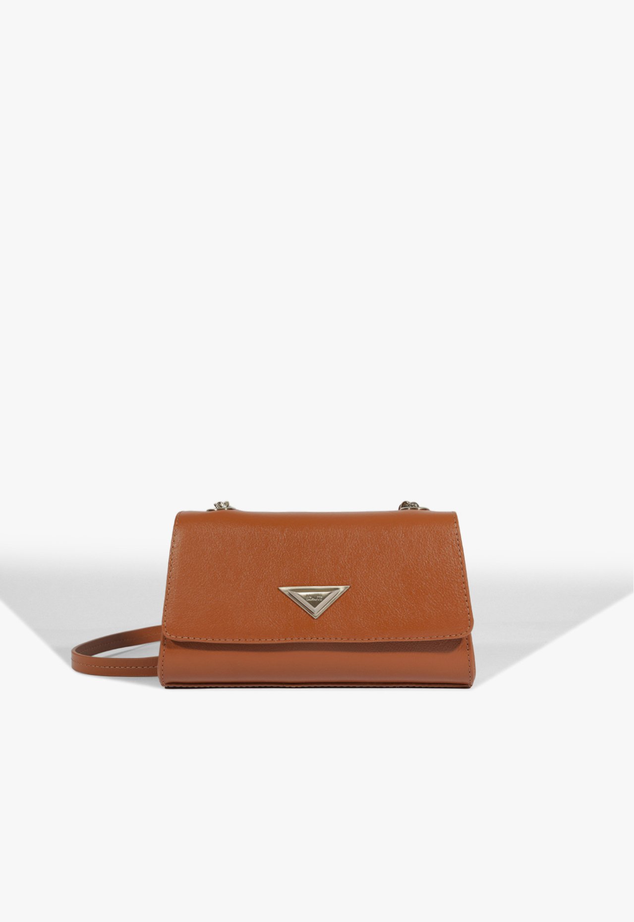 Bolsa Tiracolo Pequena Cally Couro Marrom | Schutz