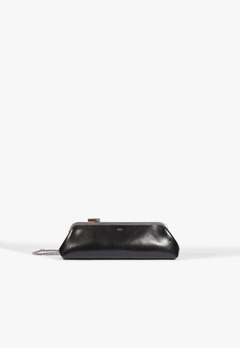 Bolsa Clutch Pequena Soho Couro Preto