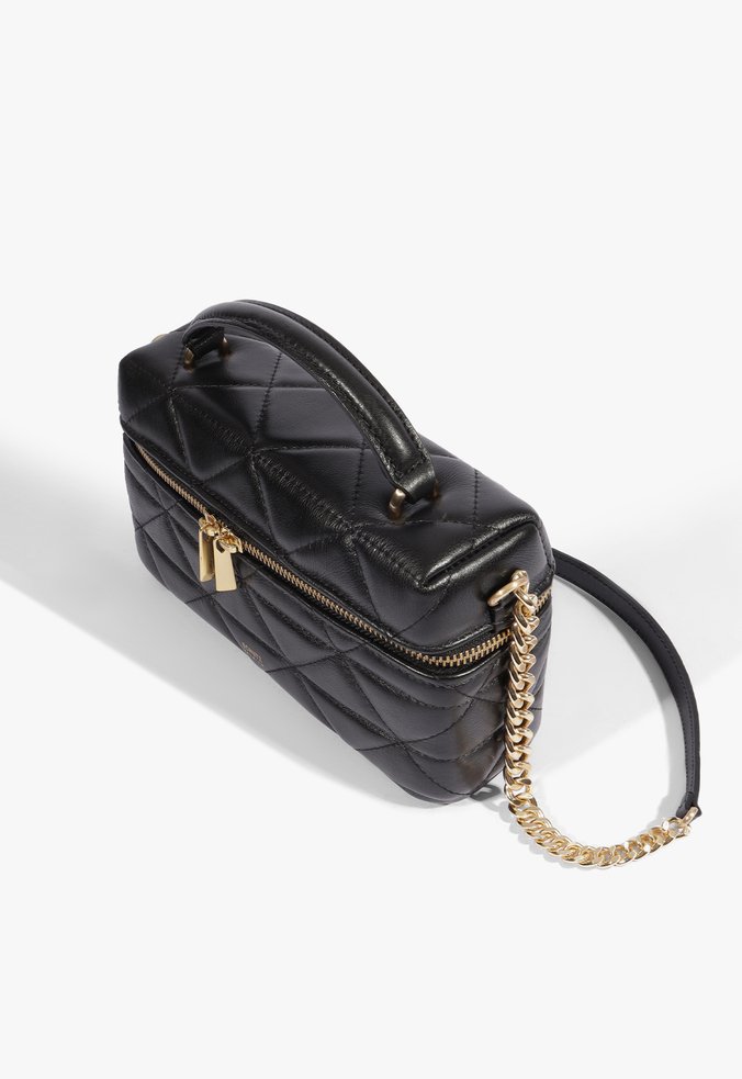 Bolsa Satchel Vanity Média Couro Preta | Schutz