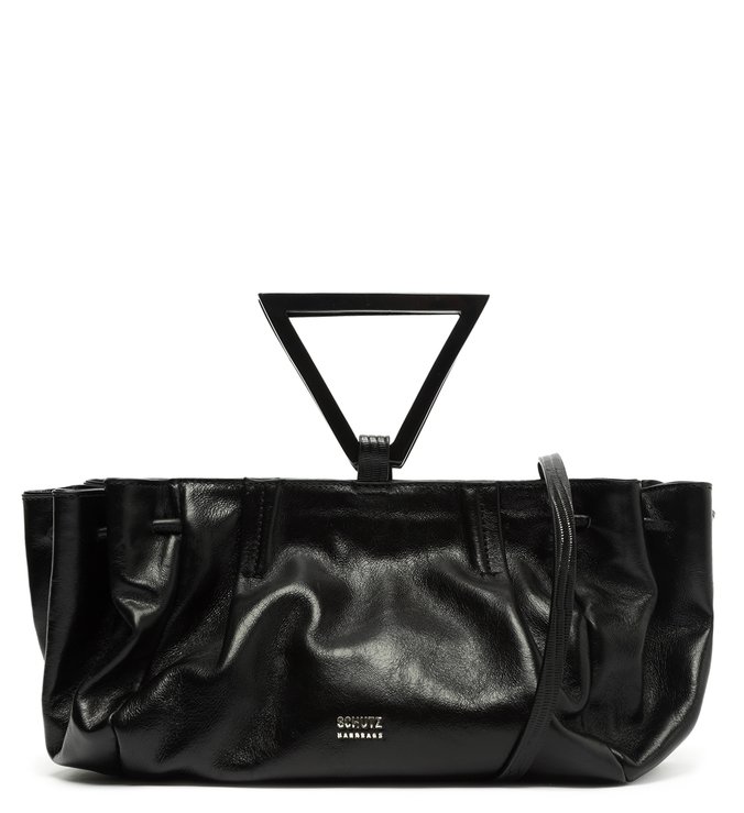 Bolsa Tiracolo Média Alaia Couro Preta