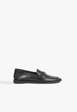 Mocassim Donatella Couro Preto