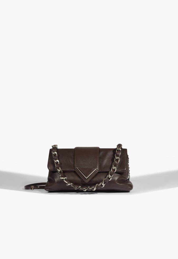 BOLSA MARROM COURO