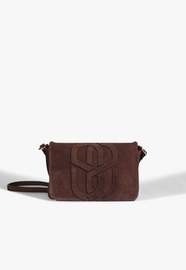Bolsa Tiracolo Maddison Camurça Marrom Pequena