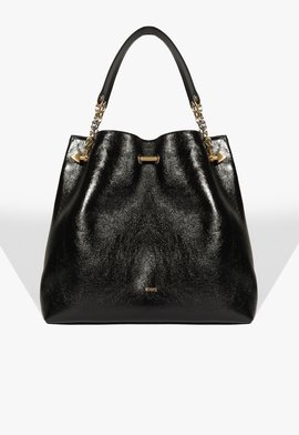 Bolsa Bucket Grande Marzie Couro Preta