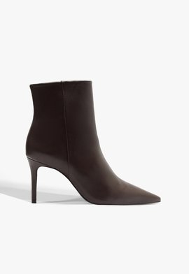 Bota Mikki Casual Couro Marrom Escuro