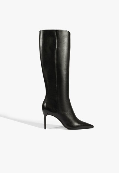 Bota Mikki Up Couro Preta