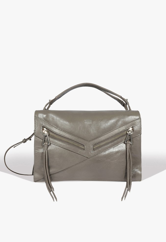 Bolsa Tote Grande Suri Couro Cinza