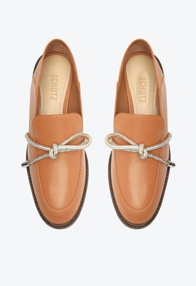 Mocassim Leslie Shine Marrom