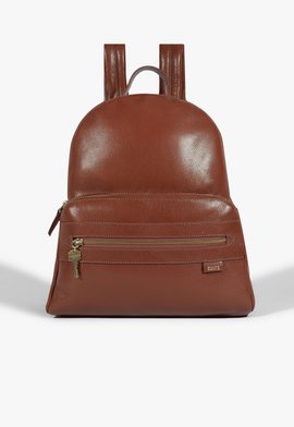 Mochila Couro Marrom