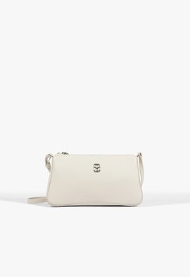 Bolsa Tiracolo Pequena Kim Couro Branco