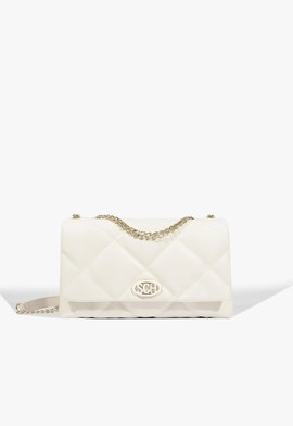 Bolsa Tiracolo Shoulder Marina Média Branca