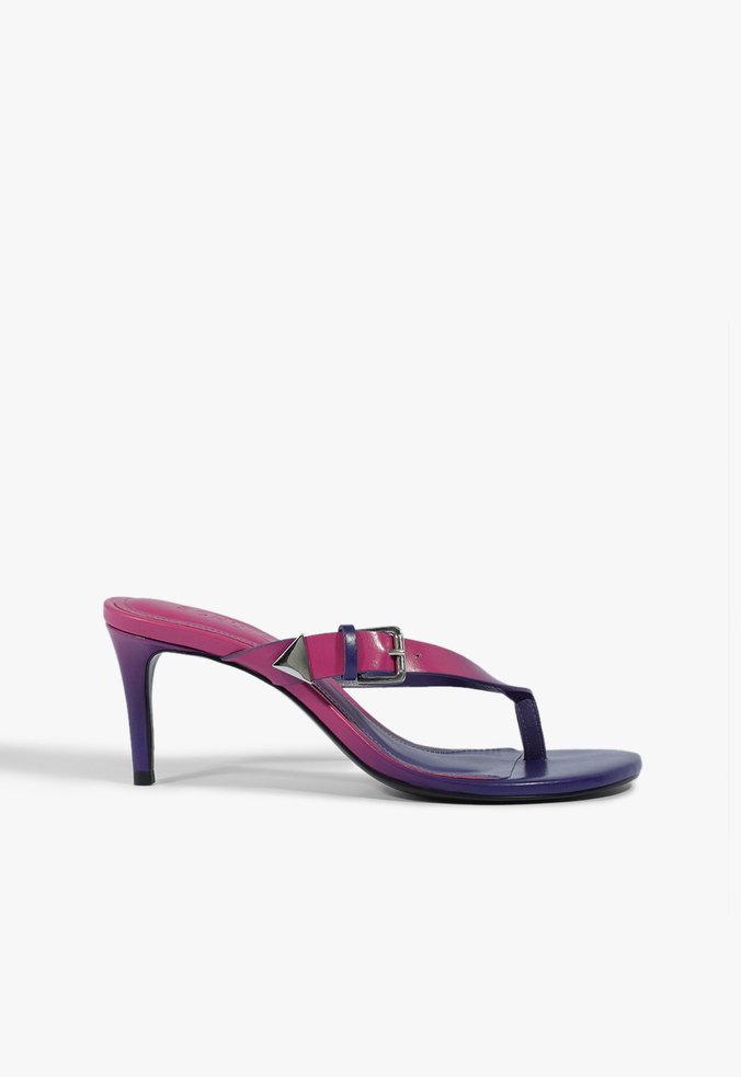 Mule Verniz Classic Rosa e Roxo