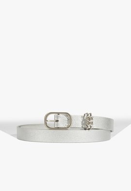 The SS Belt Couro Prata