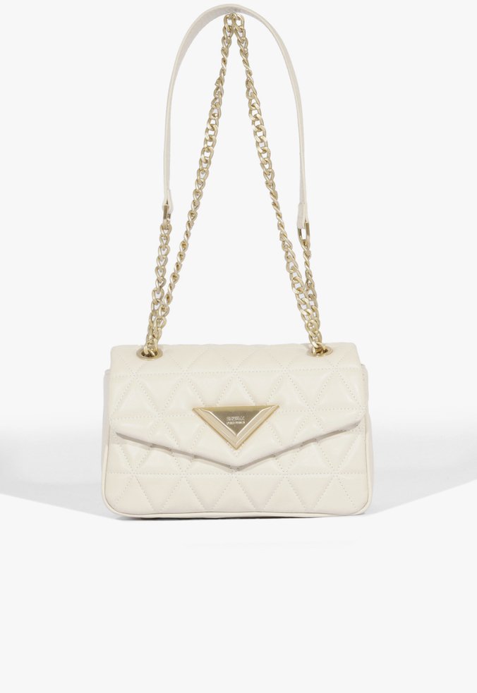 Bolsa Tiracolo Média 944 Couro Off White