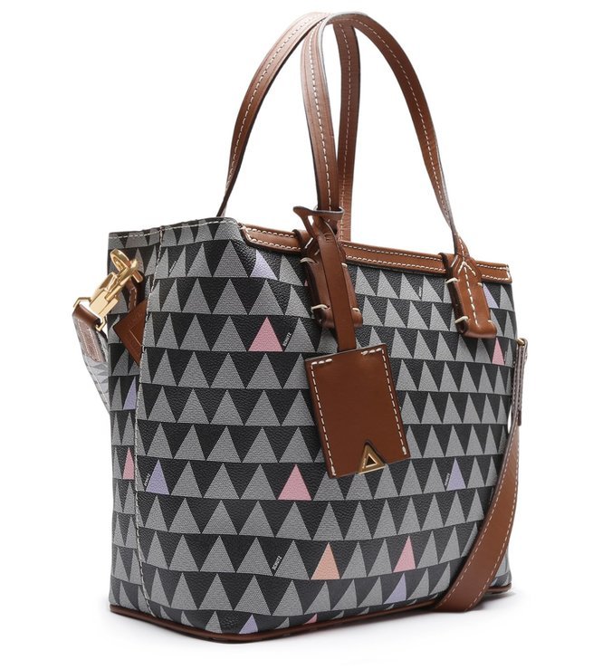 Bolsa Mini Nina Triangle Marrom