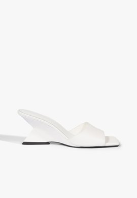 Mule Abbie Sculpt Couro Branco