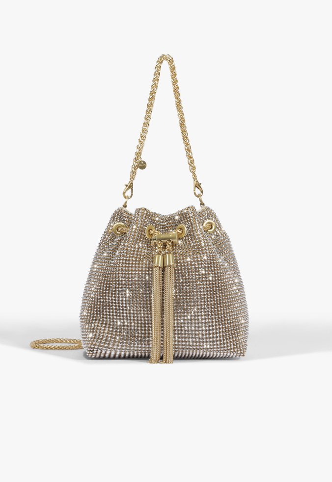 Bolsa Glossy Pequena Dourada