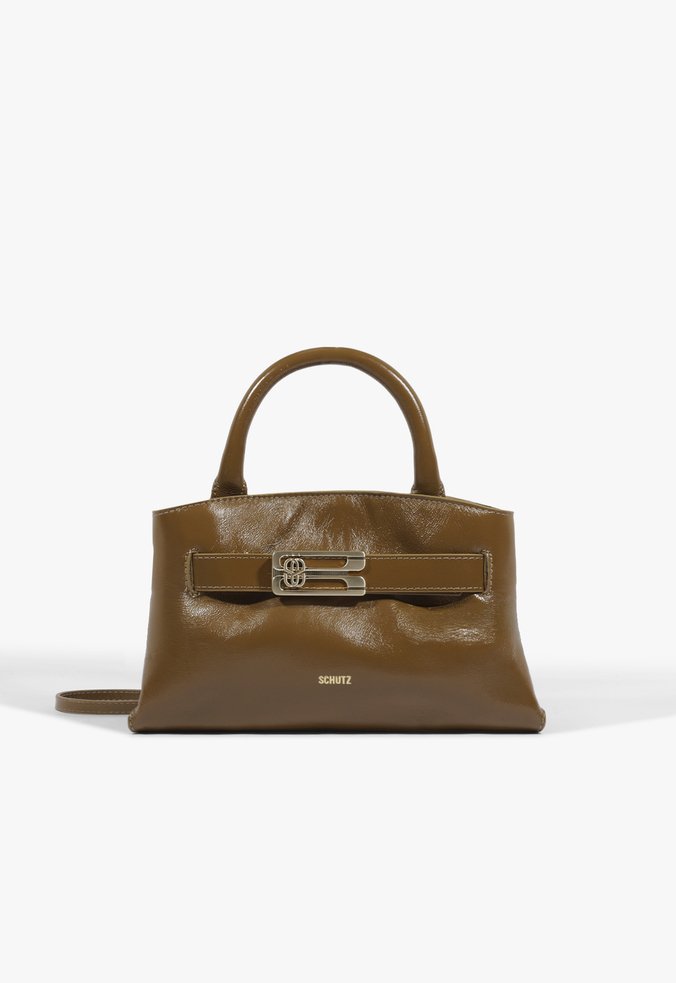 Bolsa Heater Hobo Média Couro Marrom