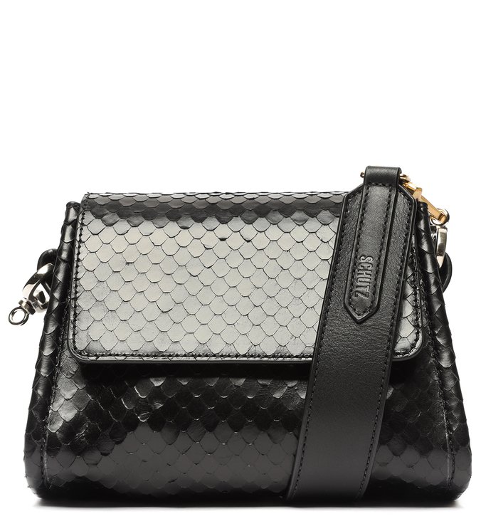 Bolsa Mini Tiracolo Mandy Snake Preta