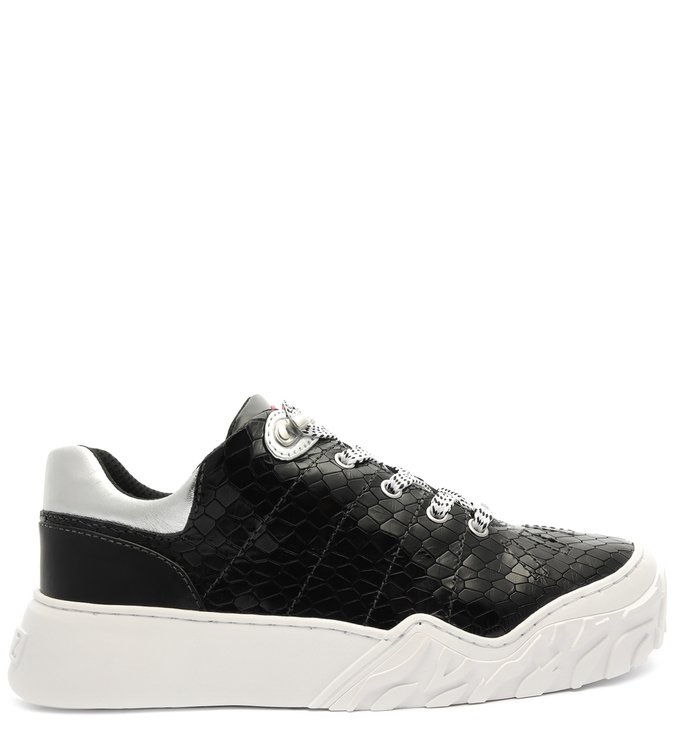 Tênis Cano Baixo Croco Preto