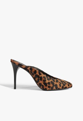 Mule Verniz Couro Animal Print